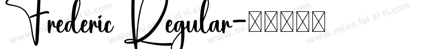 Frederic Regular字体转换